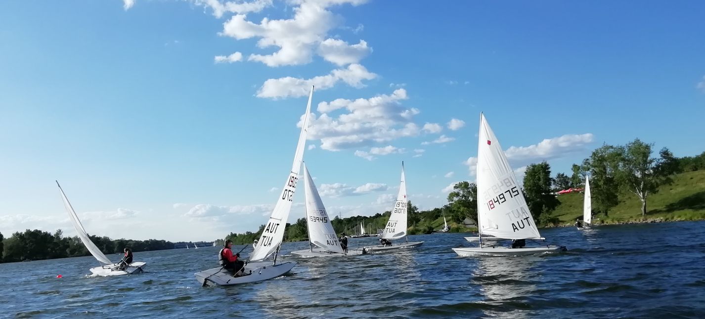 Laser-Training auf der Neuen Donau